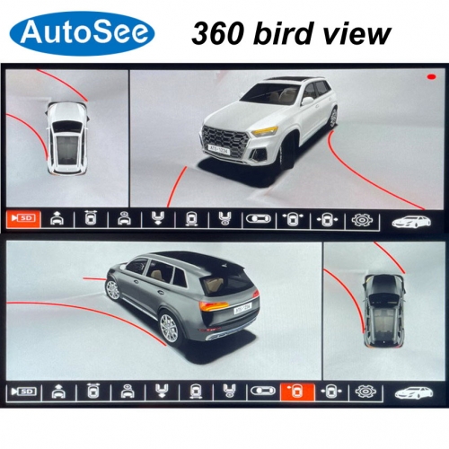 suit original OEM monitor for JAC Refine A5 QX PHEV ievS4 iEV7 car 360° degree camera 3D bird eye Panoramic view Front rear Surround parking reverse